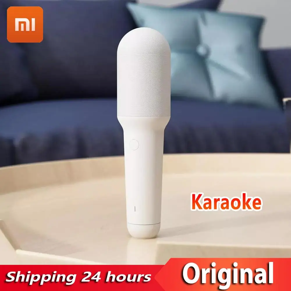 

Оригинальный XiaoMi ыми микрофон для караоке с поддержкой Bluetooth беспроводной микрофон профессиональный динамик портативный плеер пение рекор...