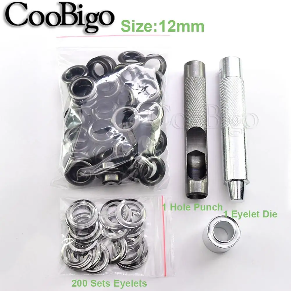 200 комплектов металлических люверсов дырокол инструмент для наружного тента