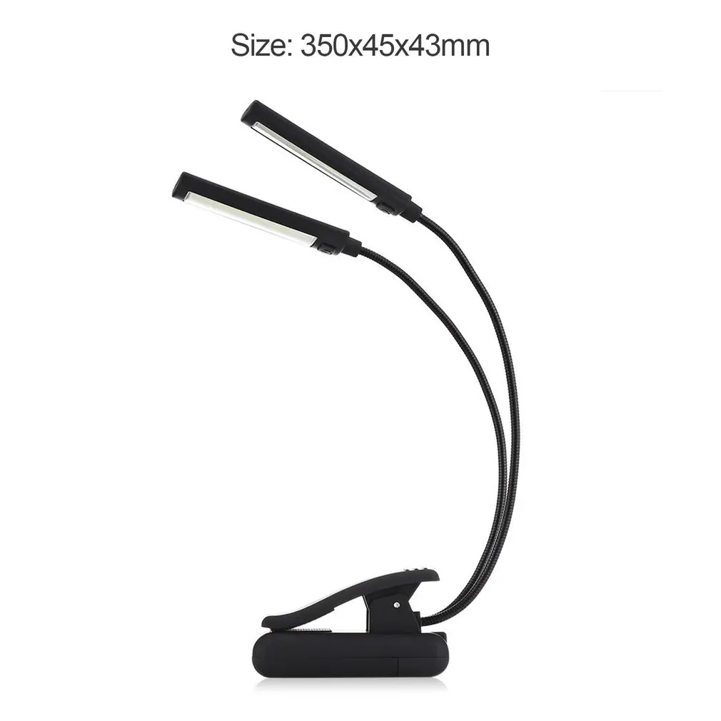 6W LED USB Dimmable Clip On Reading Light for Laptop Notebook Piano Bed Headboard Desk Portable Night Light images - 6