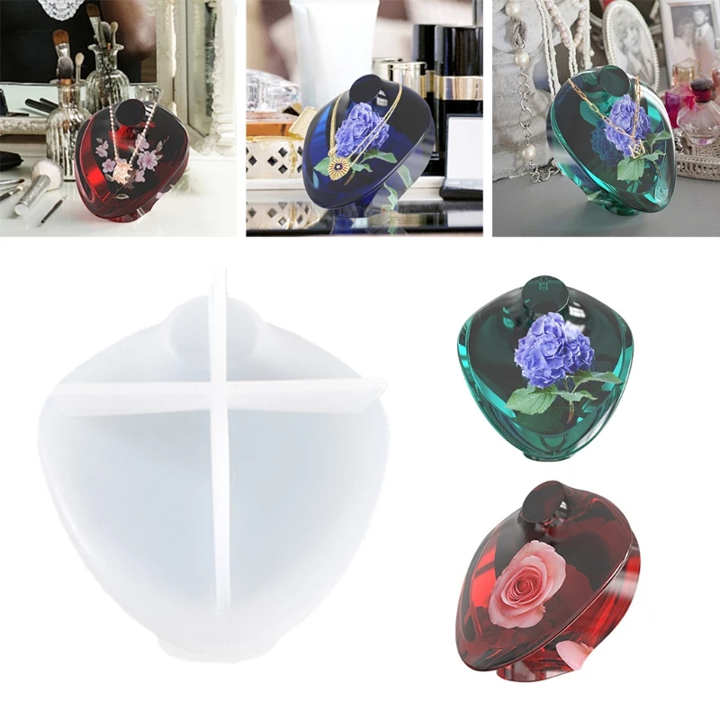 

Necklace Pendant Display Stand Epoxy Resin Mold Jewelry Showing Rack Casting Silicone Mould DIY Crafts Ornaments Mold 264E