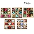 99 шт Рождественский бал украшения для рождественской елки украшения для семейной рождественской вечеринки украшения для рождественской елки украшения для шара новогодний подарок