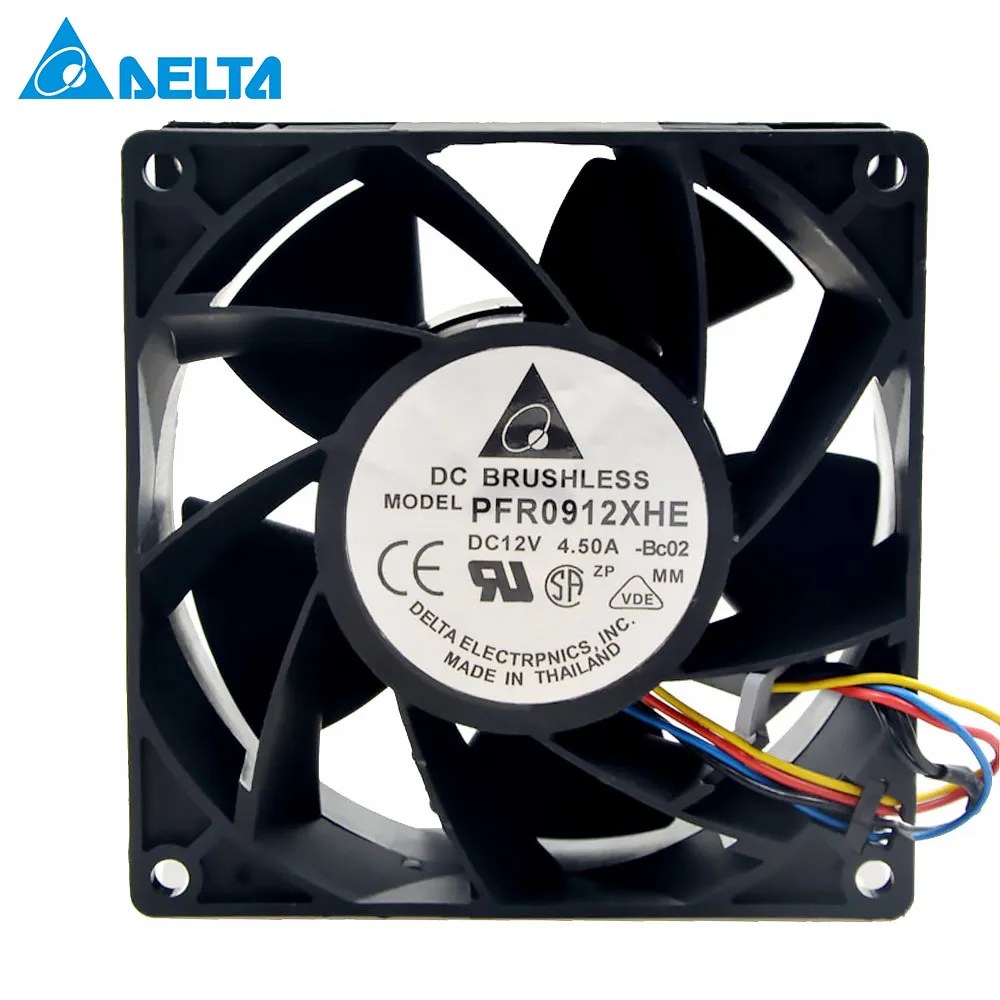 for delta PFR0912XHE 9CM 90mm 4.5A 90*90*38mm DC 12V Server Extensions machine cooling fan | Компьютеры и офис