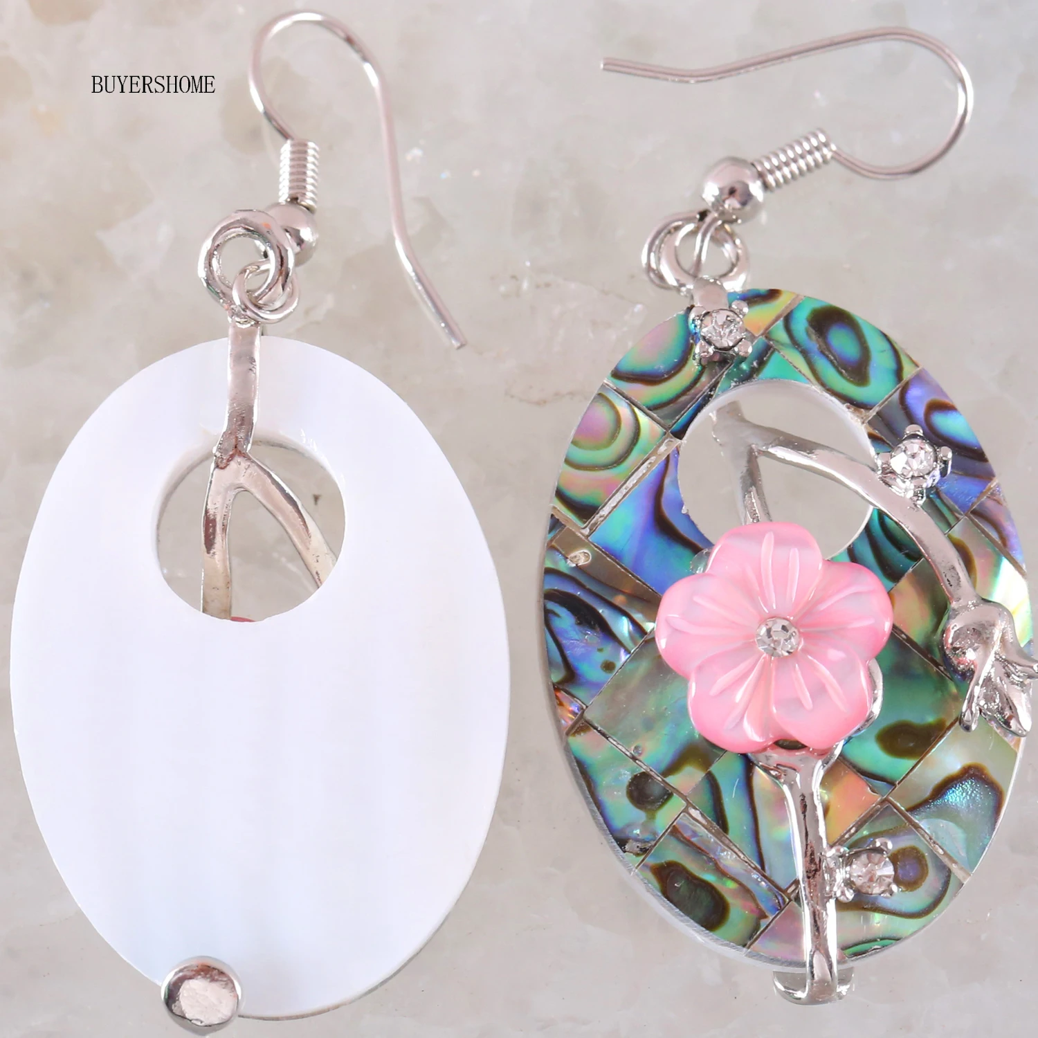 Бесплатная доставка ожерелье из натурального новозеландского абалона набор