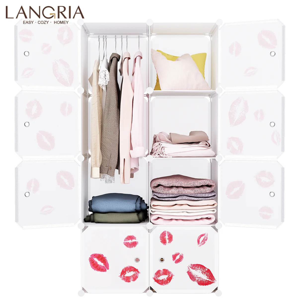 LANGRIA 8 куб Нетканая Ткань DIY гардероб дополнительная сторона доступны