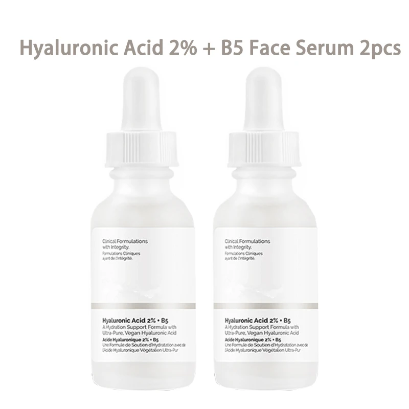 

Ordinary Hyaluronic Acid 2% +B5 30 ml Face Serum Hydration Moisturizing Nourishing Facial Essence Oil Control Dry Skin Care 2pcs