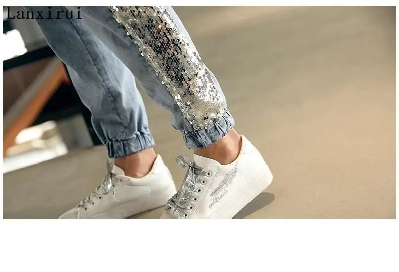 Новые женские джинсы с высокой талией в полоску для женщин джинсовые брюки синие