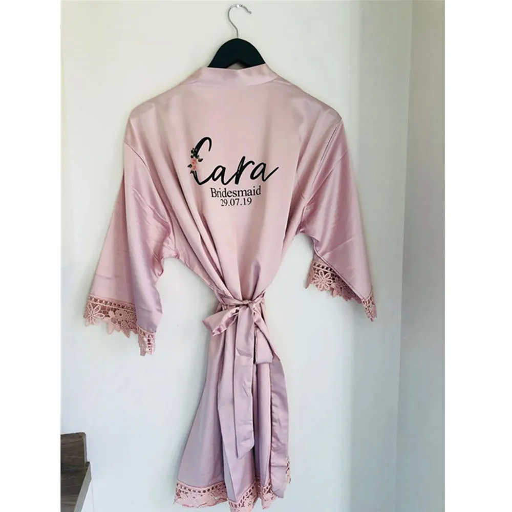 Комплект румян с зеленой сумкой для невесты персонализированные атласные