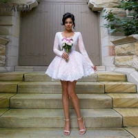 yalin elegant lace homecoming prom dresses long sleeve mini wedding celebrity formal plus size short dubai arabic dress