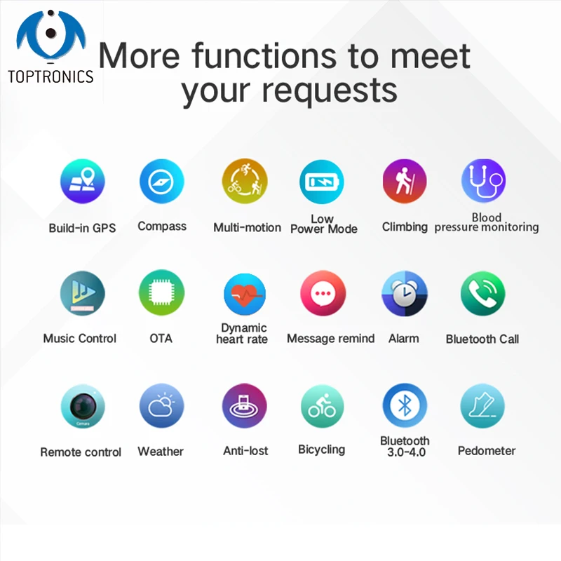 Открытый gps позиционирование спортивные умные часы IP67 водонепроницаемый компас