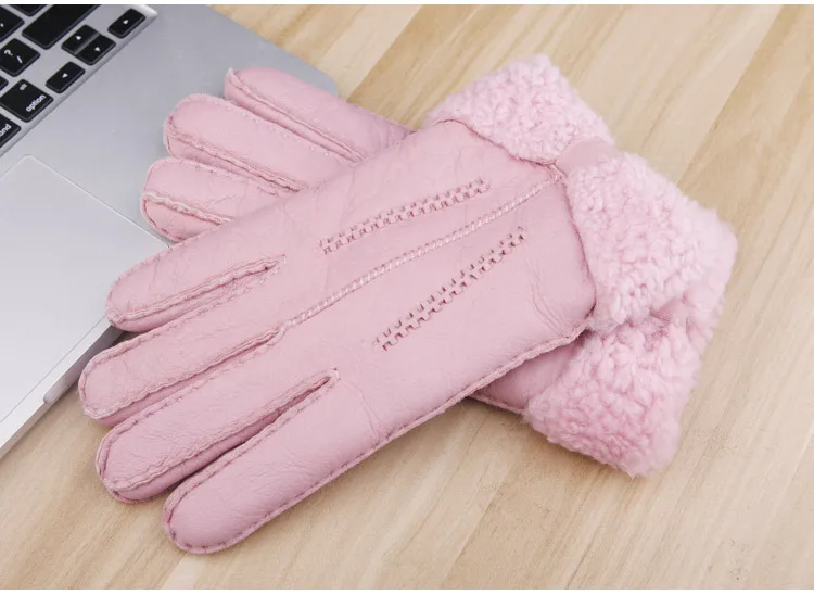 Перчатки ветронепроницаемые женские из натуральной кожи|Женские перчатки| |