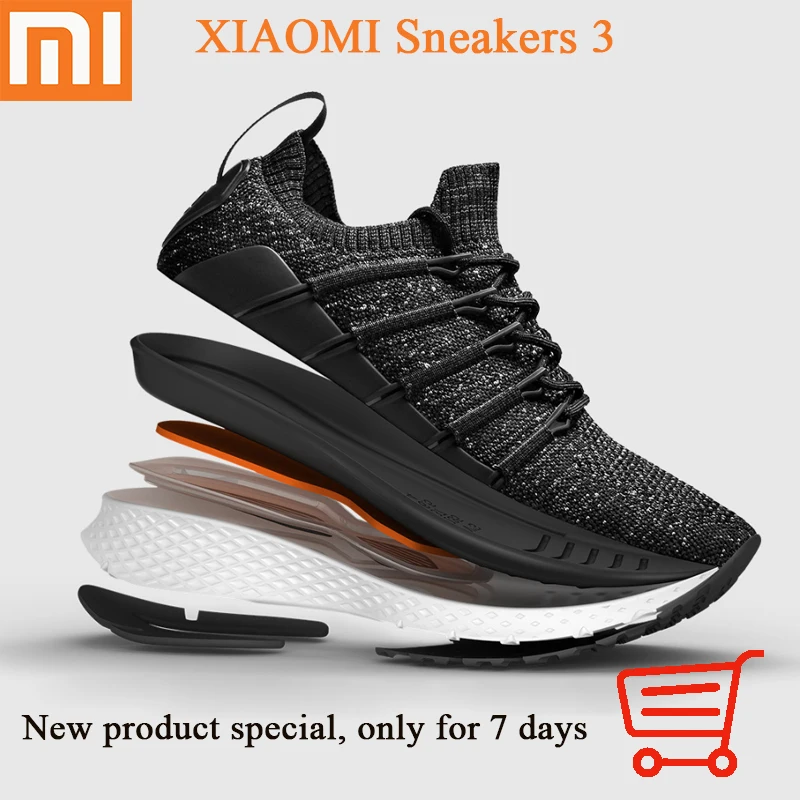 Xiaomi Flyknit/мужская повседневная обувь; Классическая простота; Мужская Спортивная обувь; резиновые кроссовки; Лидер продаж года; дышащие кроссовки для бега;