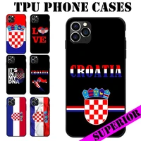 for xiaomi 5 6 8 9 max mix note lite pro cc se blackshark helo 2 3 croatia flag coat of arms theme soft tpu phone cases