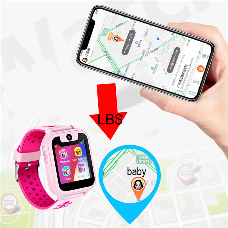 lige children smart watch baby watch lbs position tracker sos emergency phone call girl boy kids smart watch support sim card free global shipping