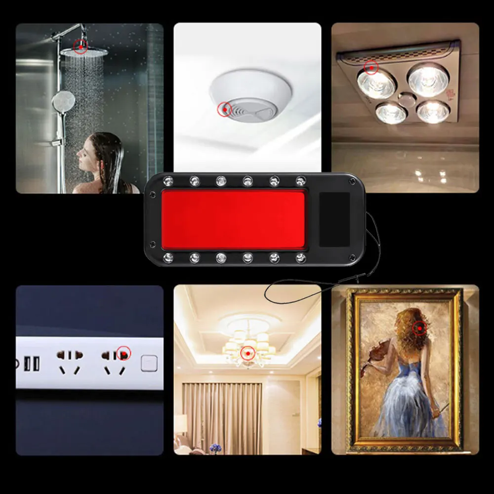 Скрытая Невидимая камера беспроводной детектор инфракрасный датчик для отеля 12