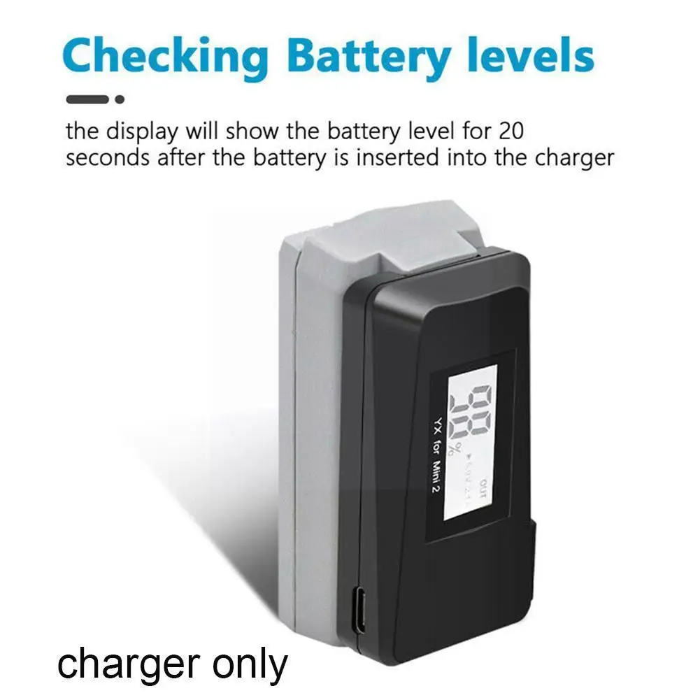 

The 2021 new model for DJI Mavic Mini 2 dedicated digital display battery USB charger and remote control X9S9