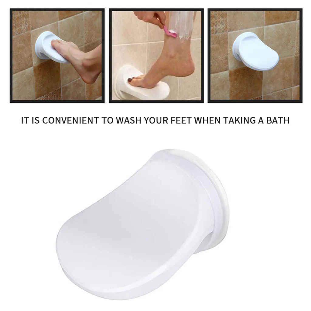 

Washing Shaving Leg Bathroom Shower Labor Saving Foot Rest Non Slip Suction convenient feet taking bath shower wall Cup CD