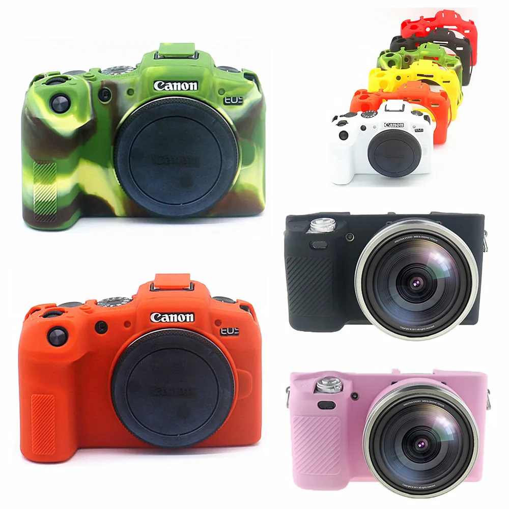 Силиконовая кожа брони чехол корпус протектор для Canon EOS RP/sony A6400 только цифровая камера