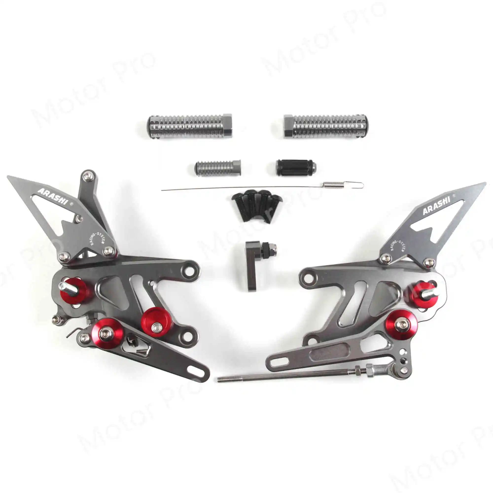 Регулируемые подножки для Aprilia RSV4 фабричные aprc ABS SBK SE 2013- аксессуары для мотоциклов подножки Rearsets - Цвет: 2.0 Gray