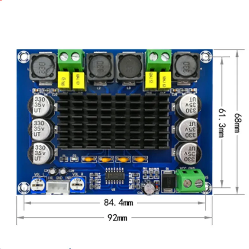 Цифровой усилитель звука TPA3116D2 NE5532 XH-M543 двухканальный стерео 2X120W предусилитель с