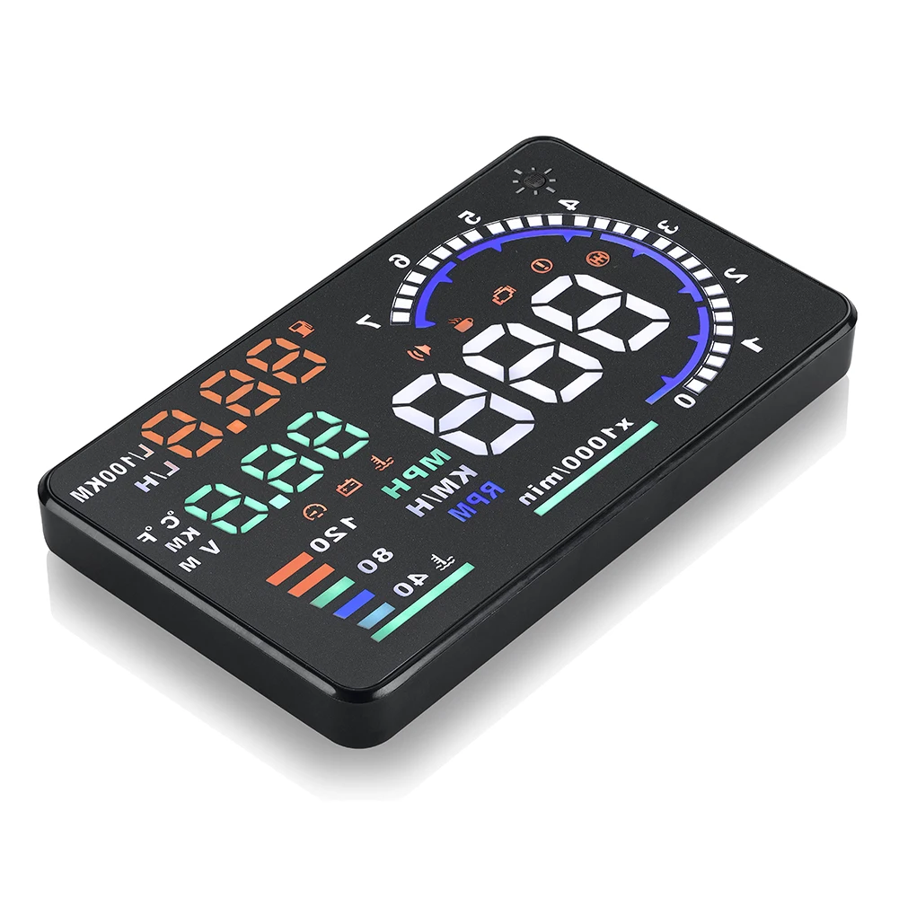 OBD автомобильные аксессуары HUD ABS цифровой светодиодный экран для лобового стекла