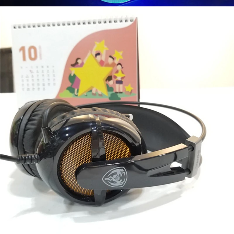 SOMiC G938 USB Игровые наушники Виртуальный 7 1 объемный светильник рассеянная