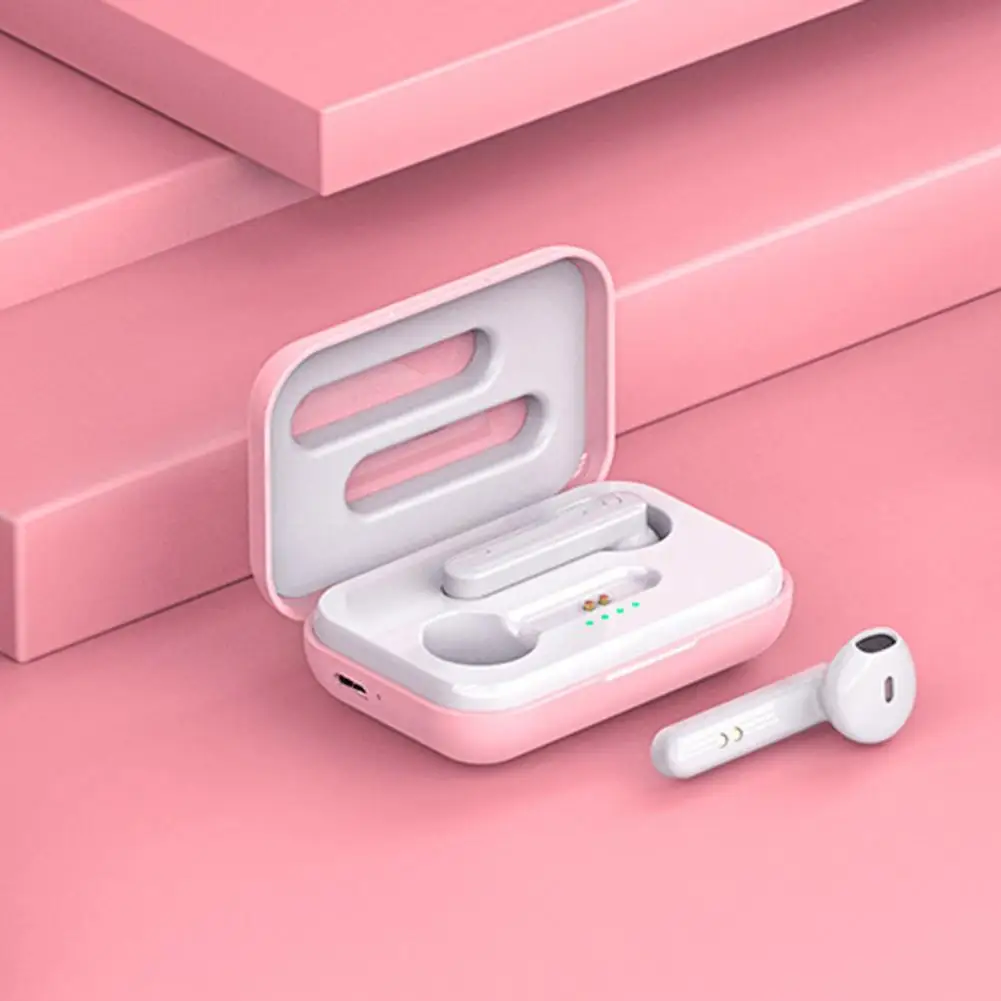 Беспроводные Bluetooth наушники L8 5 1 вкладыши со светодиодным дисплеем Спортивная