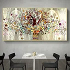 Абстрактный холст Древо жизни, настенные картины, скандинавские постеры и принты Густава Климта, известная картина для декора гостиной