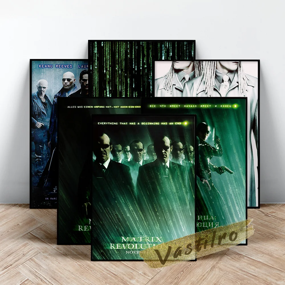 

Matrix Movie Series Poster, Movie Star Art Prints, Matrix Film Character Portrait Painting, Living Room Bedroom Wall Stickers