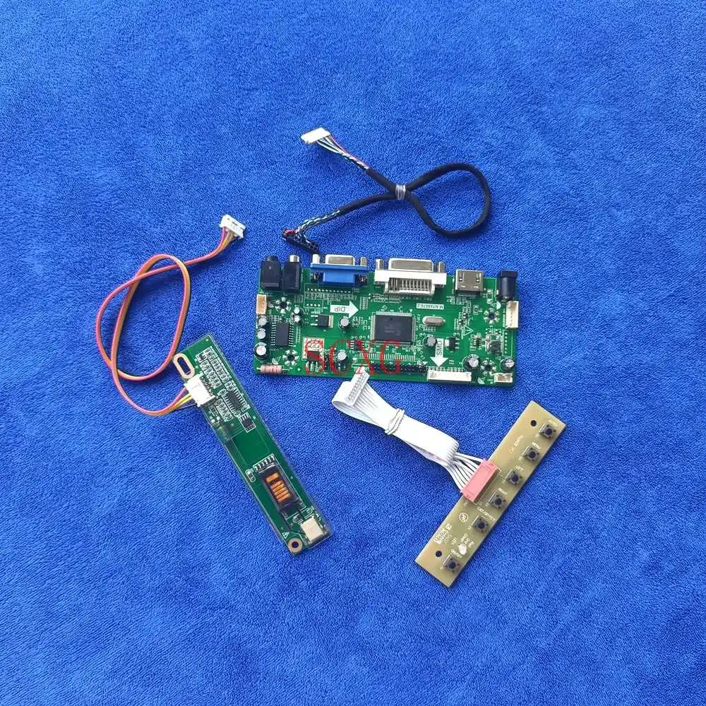 

Kit LCD Display 1CCFL M.NT68676 Controller Driver Board Fit CLAA141XC01/CLAA141XF01 HDMI-compatible DVI VGA 1024*768 20-Pin LVDS