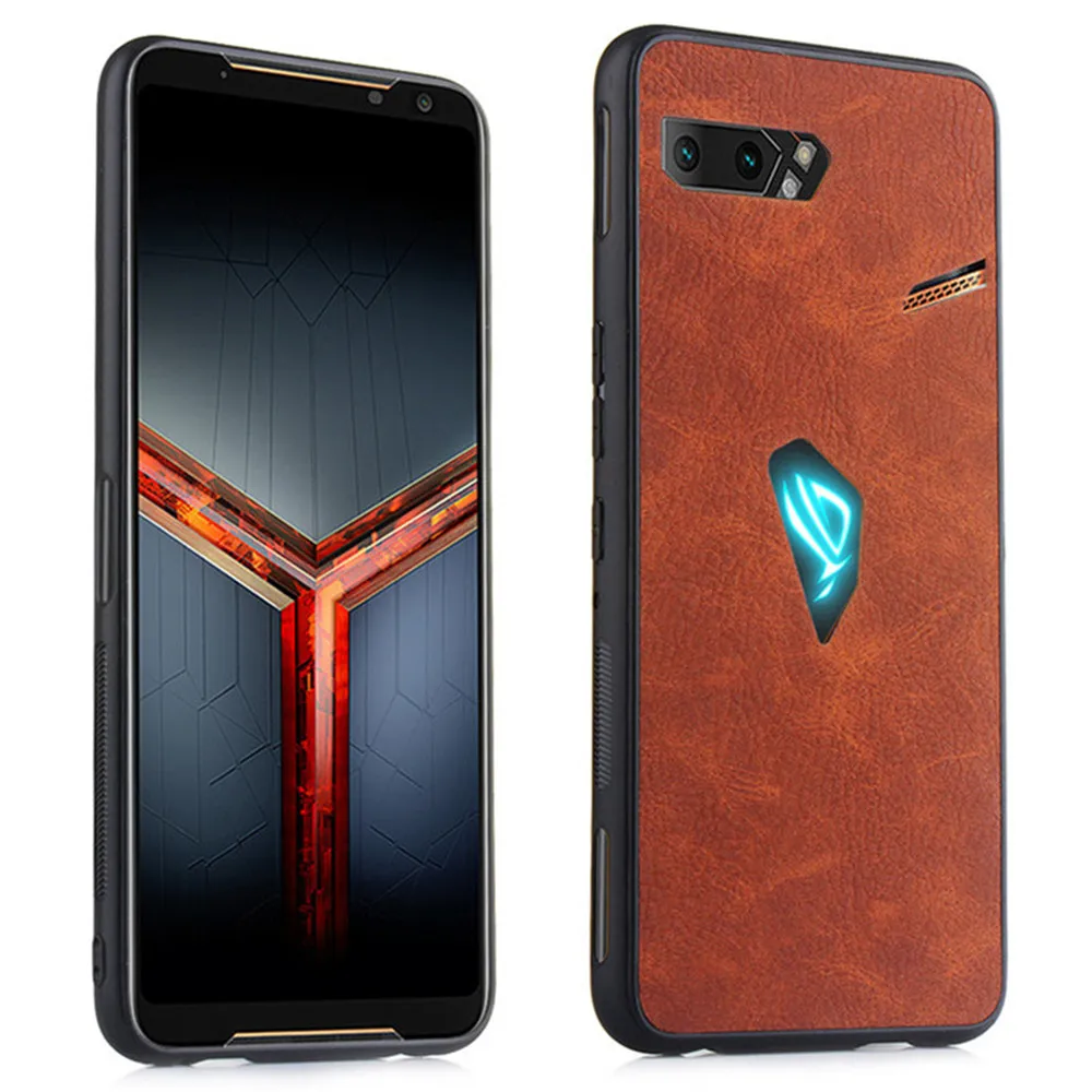 Для Asus ROG Phone II 2 ZS660KL Роскошная жесткая задняя крышка из искусственной кожи чехол
