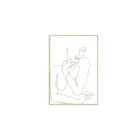 Набор золотых женских украшений для стен, женское художественное железное украшение для стен, минималистичный Настенный декор, современный абстрактный уникальный домашний Настенный декор