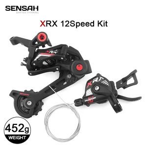 Sensah xrx kit 12 velocidade mtb12v задний переключатель передач mtb 12 s рычаг переключения передач с направляющей колеса 13t, совместим с shimano m6100