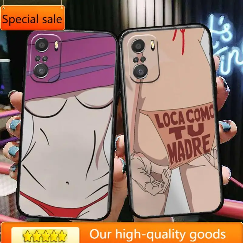 

Sexy beauty Phone Case For xiaomi redmi 11 Lite pro Ultra 10 9 8 MIX 4 FOLD 10T Black Cover Silicone Back Prett