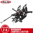 Arashi для YAMAHA YZF R1 2005 - 2021 CNC Регулируемые подножки для ног Комплект задних подножек 2012 2013 2014 2015 2016 2017 2018 2019 2020 2021
