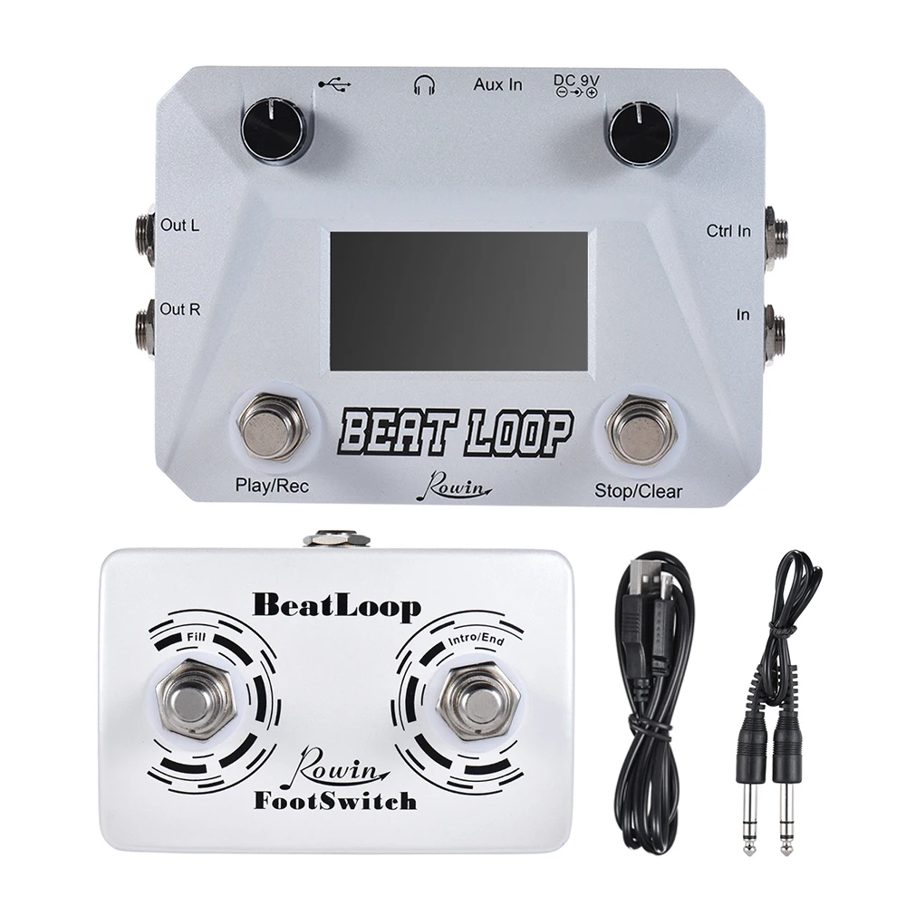 Rowin BEAT LOOP Loop студийная гитара напольный эффект Лупер Макс 50 мин Время записи