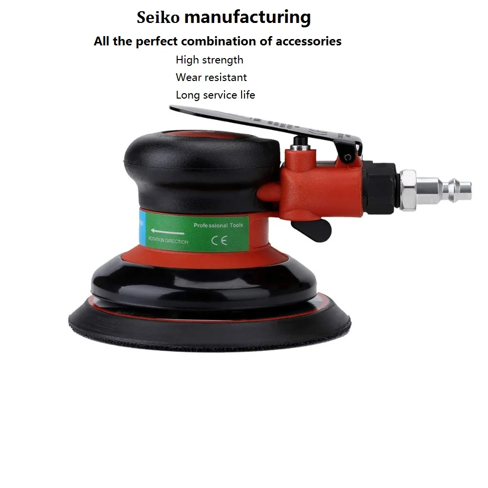 5 Inch Air Sander Non-vacuum Matte Surface Circular Pneumatic Sander Random Orbital Sander Polished Grinding Machine Hand Tools