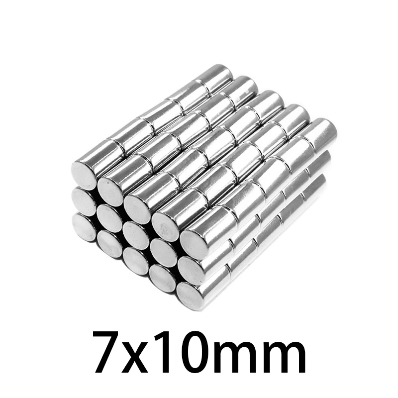 

В переменного тока, 50-500 шт. неодим-железо-боровые 7*10 мм N35 неодимовые магниты магнитный круглый редкоземельного магнита постоянная круговая...