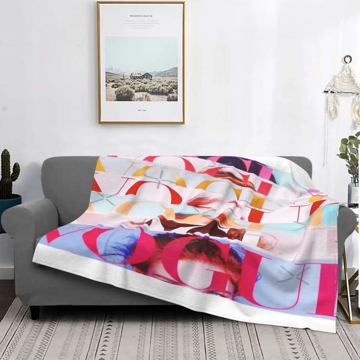 

I GOT ISSUES-manta a cuadros para cama, manta térmica de Anime, colchas de verano