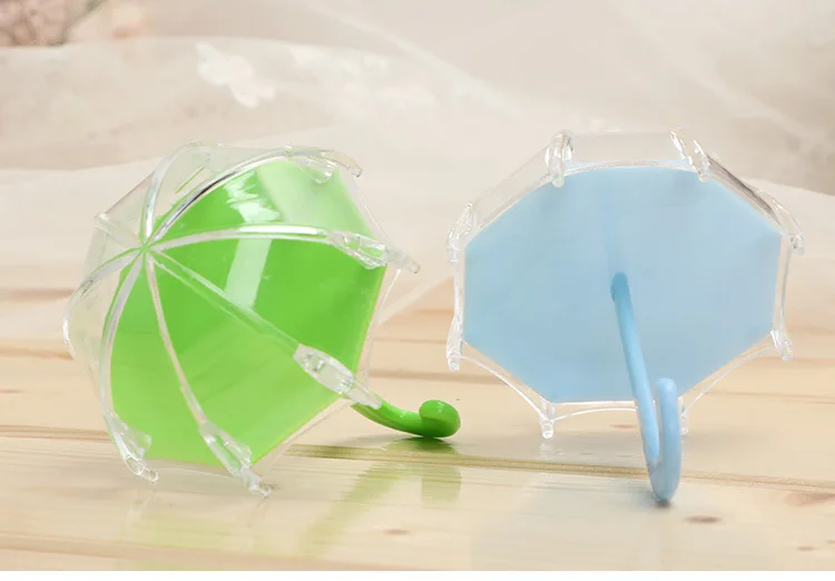 Пластиковые коробки для конфет в форме зонта милые упаковочные детского душа