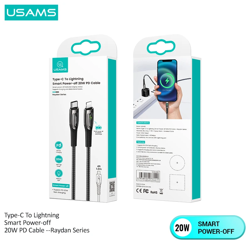 USB кабель для быстрой зарядки 20 Вт 1 2 м|Кабели мобильных телефонов| |