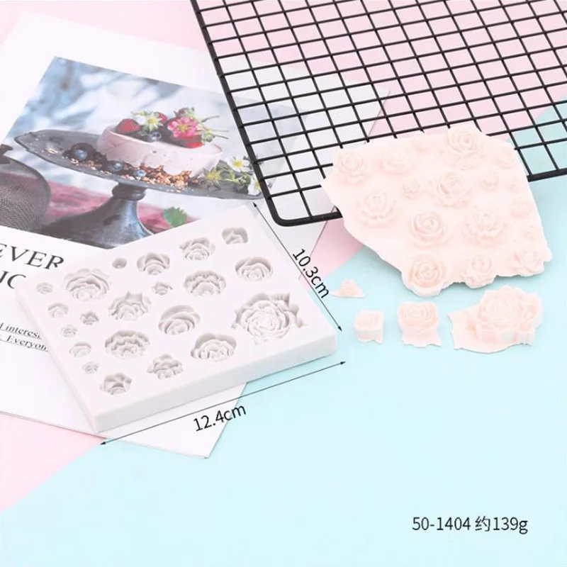 Различные цветы Подсолнухи розы торт силиконовая форма сухая скорость