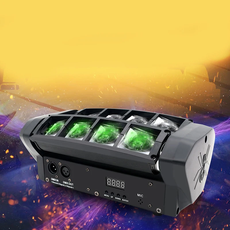 Бесплатная доставка светодиодный вращающийся головной светильник RGBW