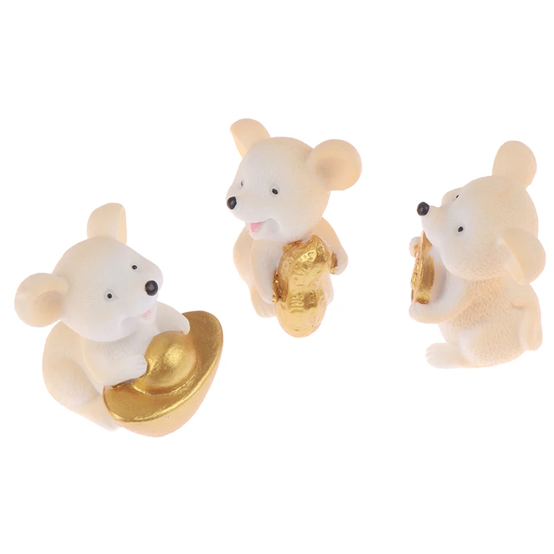 Мультфильм экшн фигурки животных Lucky состояние отправки денежных средств Мышь