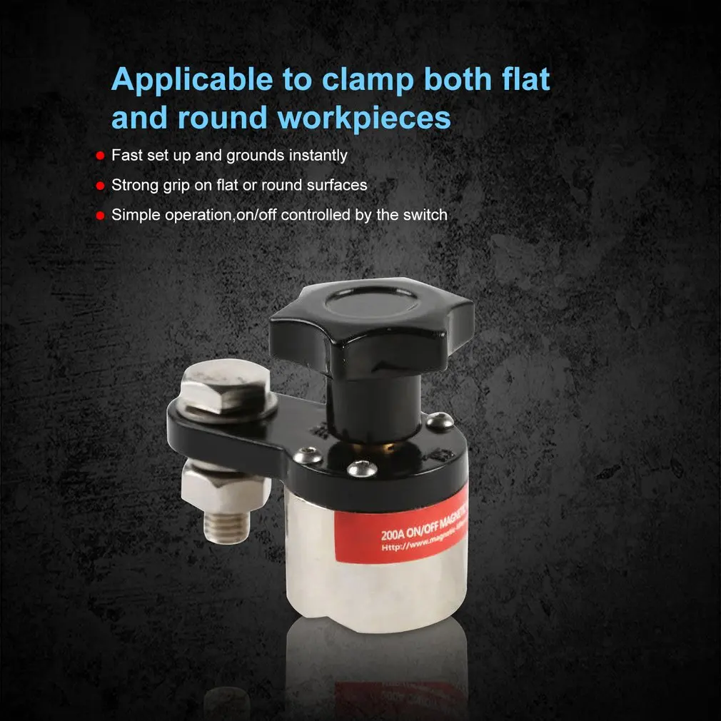 ВКЛ/ВЫКЛ Магнитный сварочный Заземляющий зажим редкоземельный переключаемый