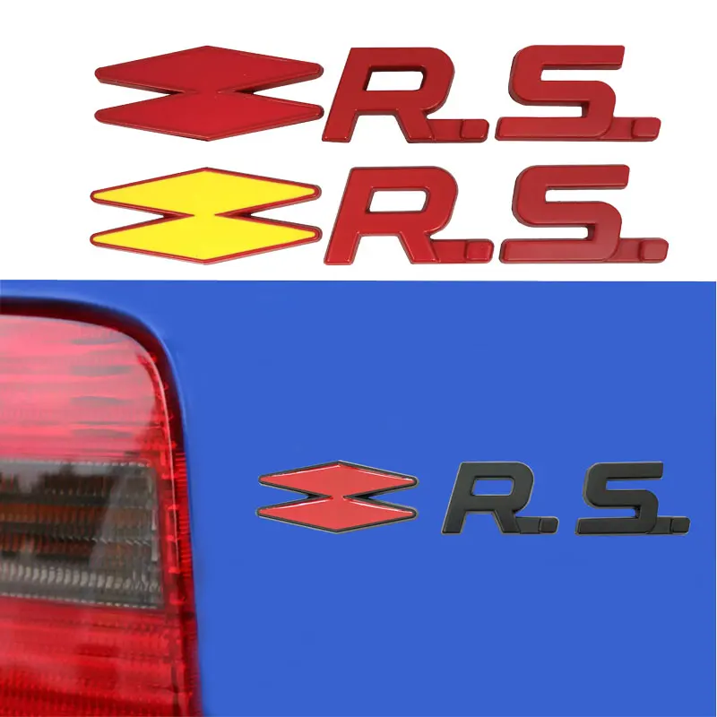 

3D Metal RS Logo Car Sticker for Renault GT Sport Clio Scenic Megane Koleos Arkana Espace Safrane Vel Satis Laguna Logan Sandero
