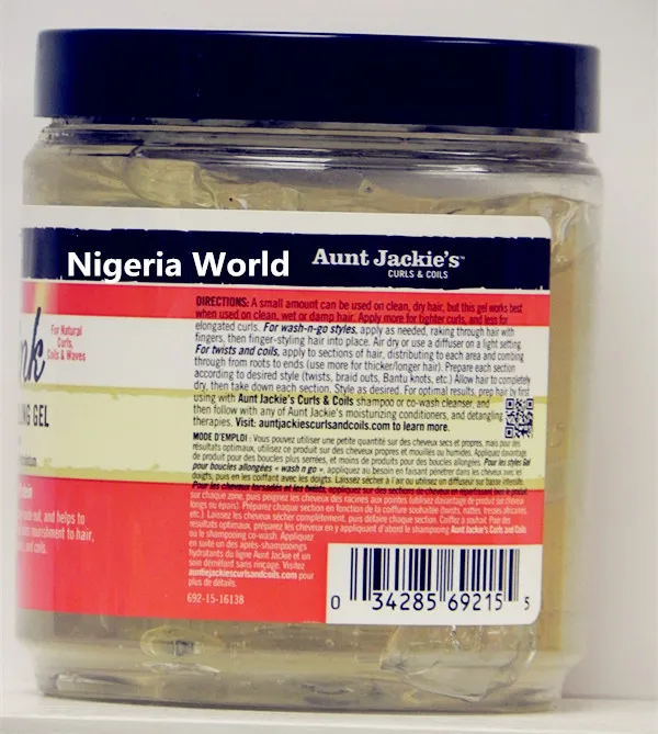 Тетя Джеки не садится льняное зерно завиток гель для волос/426 г|shampoo| |