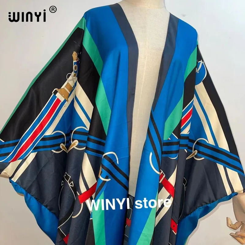 Дубай Sunmer 2021 WINYI женский кардиган пальто Свободное длинное платье коктейвечерние