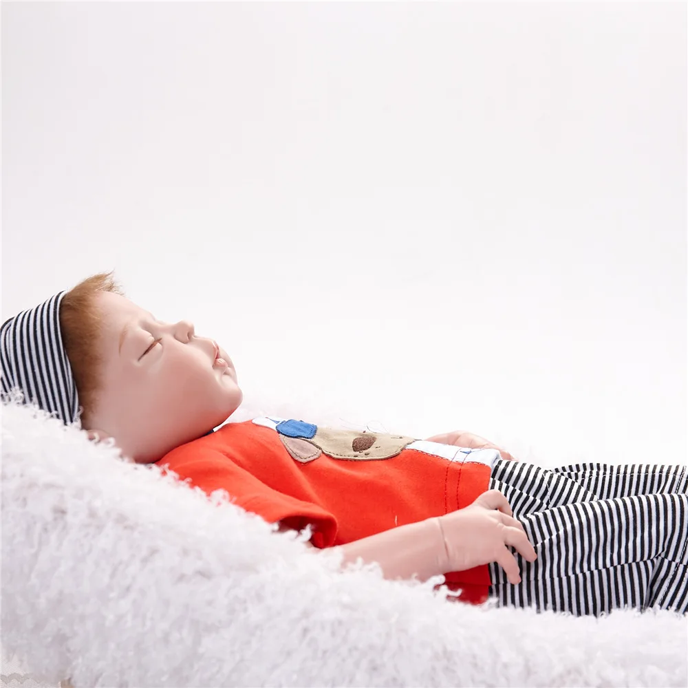 

22 Inch Full SIlicone Reborn Babies Doll Bath Toy Lifelike Sleeping Newborn Boy Baby Doll Bonecas Bebes Reborn Menina