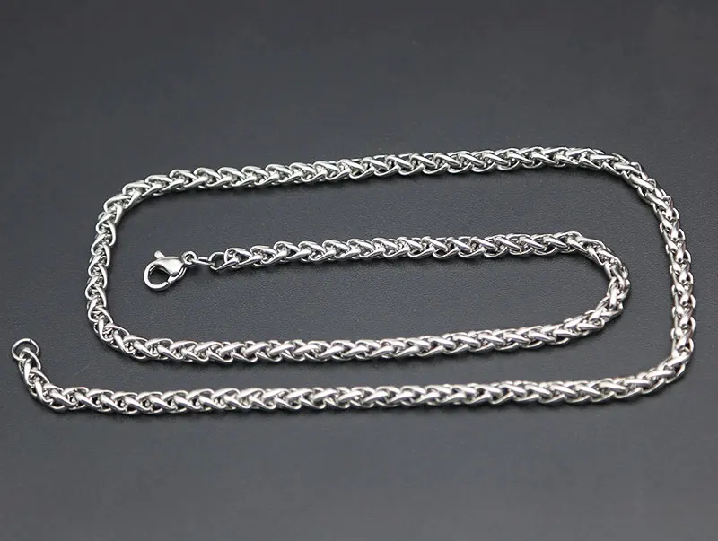 Цепочка для женщин и мужчин цепочка медальон из нержавеющей стали 2 5 мм 3 4 6 7 8