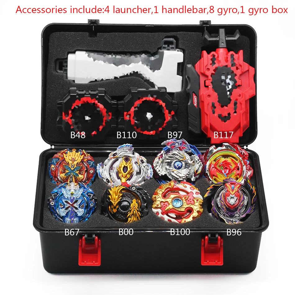 Beyblade Burst игрушка B150 B149 B148 металлический Funsion Bayblade набор коробка для хранения с ручкой пусковая пластиковая коробка игрушки для детей - Цвет: B8